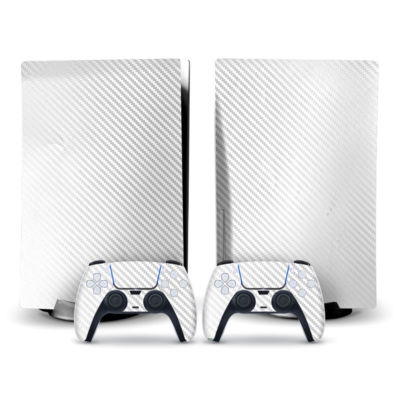 Carbon Fibre Stickers Decals For PS5 Console And Game Controller For -Sony -Playstation 5 CD-ROM Version - Image 2