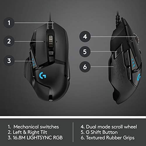 Logitech G502 HERO Gaming Mouse - Image 6