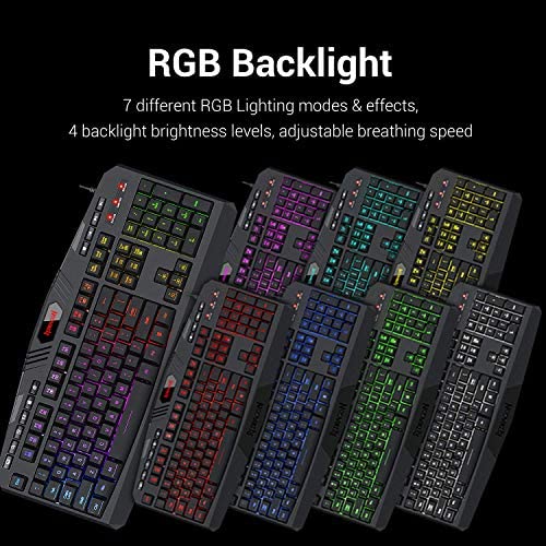 Redragon S101 Wired Gaming Keyboard and Mouse Combo - Image 4