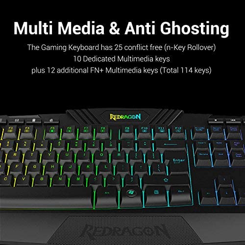 Redragon S101 Wired Gaming Keyboard and Mouse Combo - Image 5