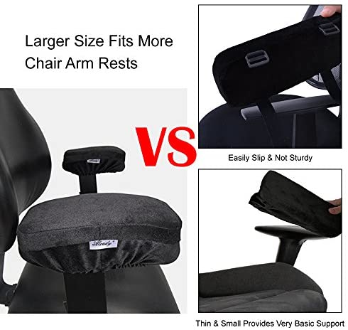 Aloudy Ergonomic Memory Foam Office Chair Armrest Pads - Image 6