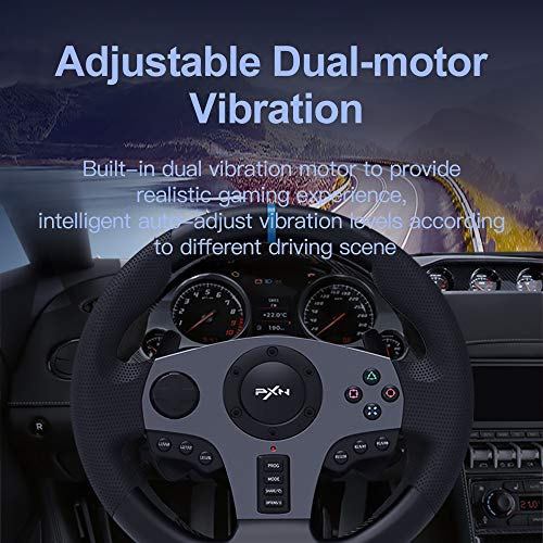 PC Racing Wheel with 3-pedal Pedals - Image 4