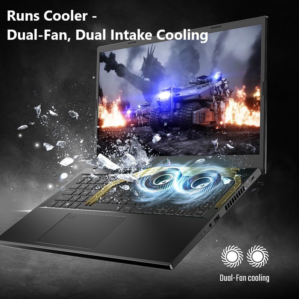 acer Nitro V Gaming Laptop | Intel Core i5-13420H Processor | NVIDIA GeForce RTX 4050 Laptop GPU | 15.6" FHD IPS 144Hz Display | 8GB DDR5 | 512GB Gen 4 SSD | WiFi 6 | Backlit KB | ANV15-51-51H9 - Image 5