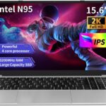 Gaming Laptop,Laptop Computer,Computer Laptop,16GB DDR4 RAM 512GB SSD,1.7-3.4GHz N95 Processor,Fingerprint Unlock,15.6-inch Full HD 2K,180 Angle Opening,Backlit Keyboard,Metallic Gray