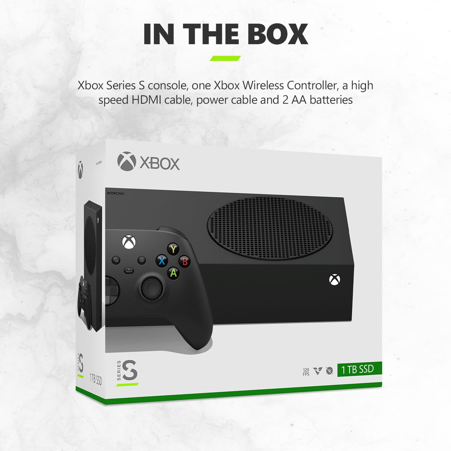 Xbox Microsoft Series S 1TB SSD Console Carbon Black - Includes Wireless Controller - Up to 120 frames per second - 10GB RAM 1TB SSD - Image 6