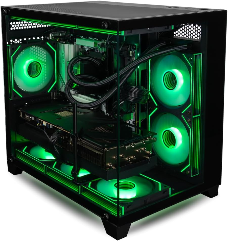 Panorama RTX 5080, 24-Core i9-14900KF, 32GB DDR5 RAM, 2TB Gen4 NVMe SSD, Liquid Cooled Gaming Desktop PC w/Windows 11 Pro, 3-Year Warranty, RGB Keyboard+Mouse, RJ45, Internal Wi-Fi 6E, 3X DP & HDMI - Image 3