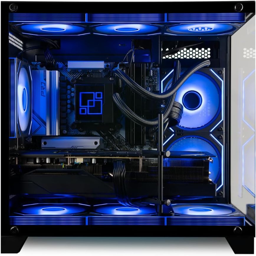 Panorama RTX 5080, 24-Core i9-14900KF, 32GB DDR5 RAM, 2TB Gen4 NVMe SSD, Liquid Cooled Gaming Desktop PC w/Windows 11 Pro, 3-Year Warranty, RGB Keyboard+Mouse, RJ45, Internal Wi-Fi 6E, 3X DP & HDMI - Image 5