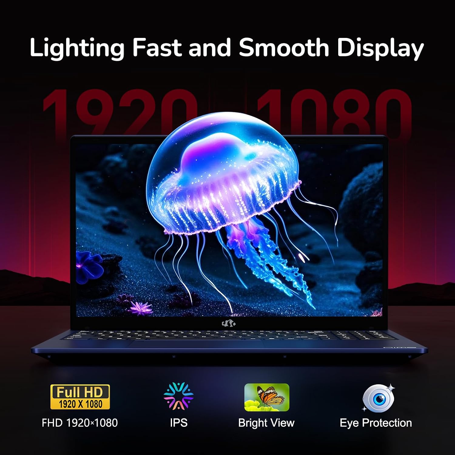 NIMO 15.6" IPS FHD-Gaming-Laptop, 8 Cores AMD Ryzen 7 6800H 32GB DDR5 RAM 1TB SSD (Beat Intel i7-12700H, Up to 4.7GHz) AMD Radeon 680M GPU-Computer with 100W Type-C Backlit Keyboard - Image 4