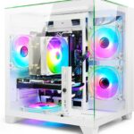LXZ Gaming PC Desktop Core I7-14700KF, RTX 4070 12G, 32G DDR5 RAM, 1TB NVME SSD, WiFi 6 Prebuilt Tower Computer for Home and Office (White)