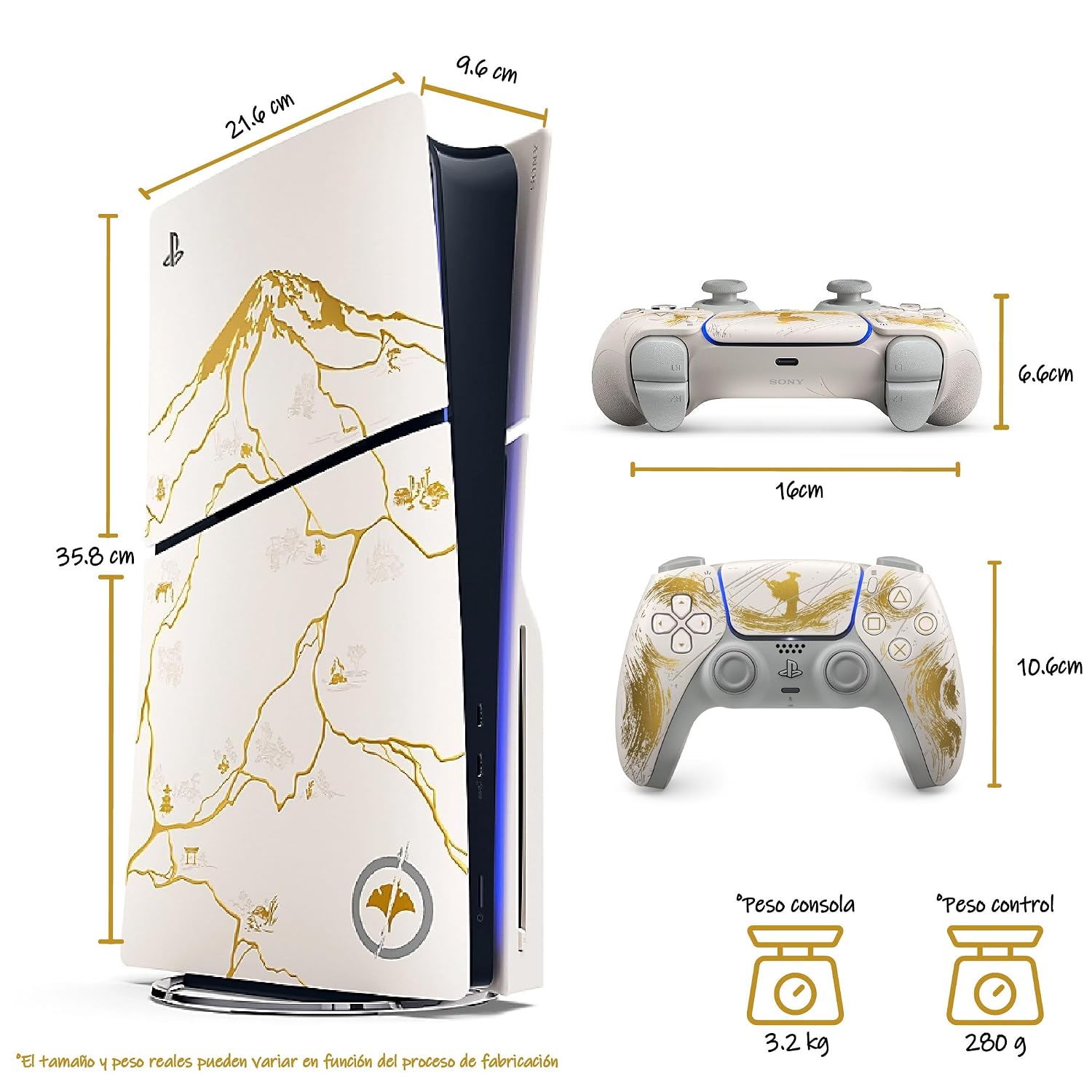 PlayStation®5 Console – Ghost of Yōtei Gold Limited Edition Bundle (slim) - Image 6