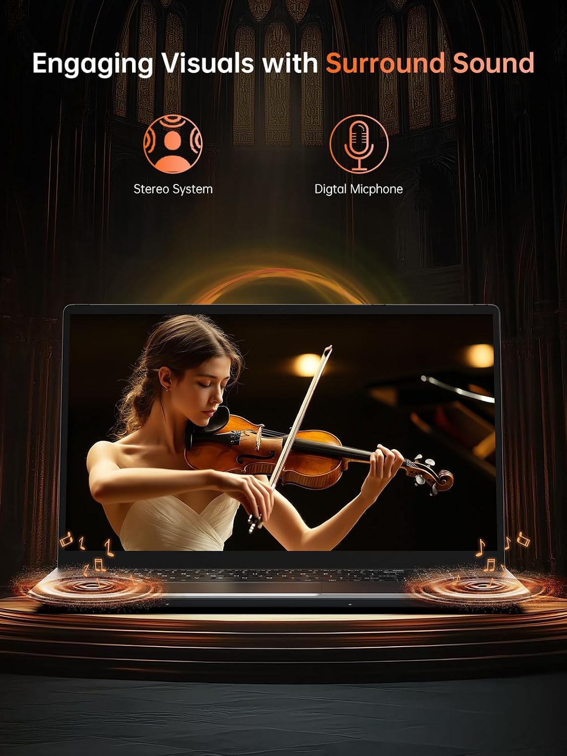 KAIGERR 2025 Laptop, Laptop Computer with AMD Ryzen 7 5000 Series (8C/16T, Up to 4.3GHz), 16GB RAM 512GB NVMe SSD Windows 11 Laptop, Radeon RX Vega 8 Graphics, WiFi 6, 53Wh Battery, Backlit KB - Image 7