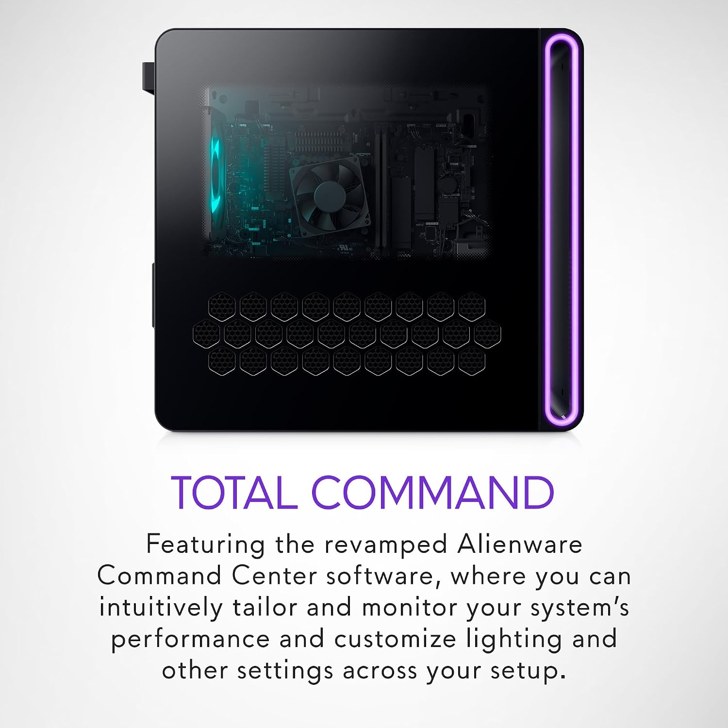 Alienware Aurora R16 Gaming Desktop - Intel Core i7 14700F, 32GB DDR5 RAM, 1TB SSD, NVIDIA GeForce RTX 4070 Super 12GB GDDR6X Graphics, Windows 11 Home, 1 Year Onsite/in-Home Service - Basalt Black - Image 9