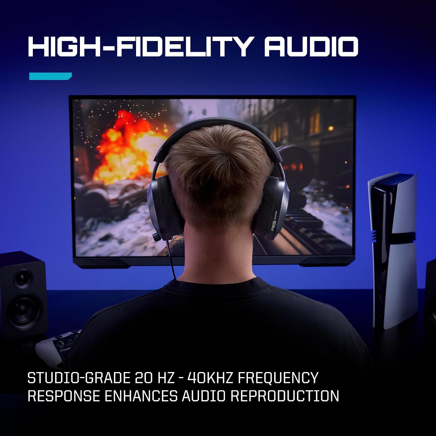 RIG R5 Spear PRO HS Wired Gaming Headset Officially Licensed PlayStation - Image 6