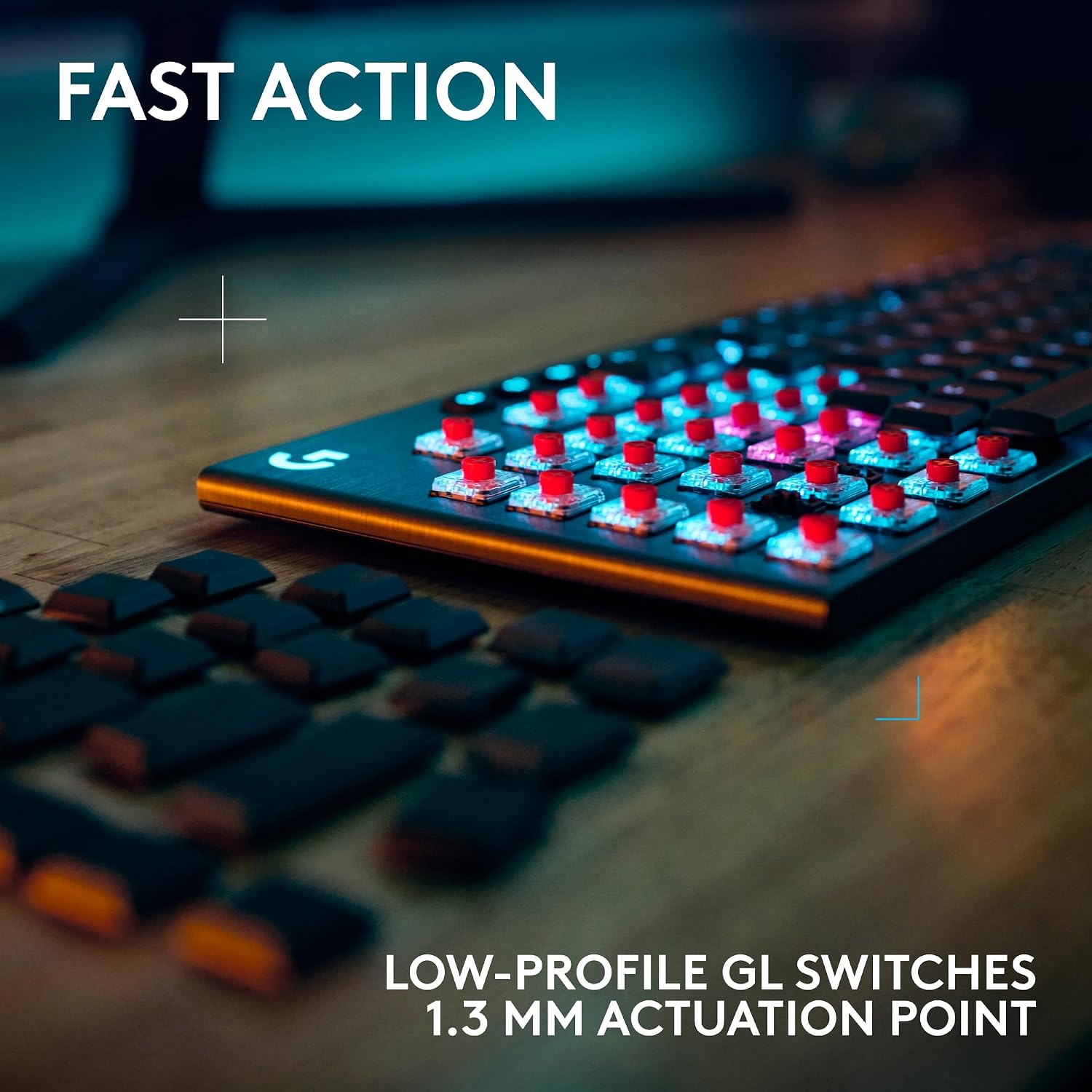 Logitech G915 X Lightspeed Wireless Gaming Keyboard (Clicky) - Black - Image 3