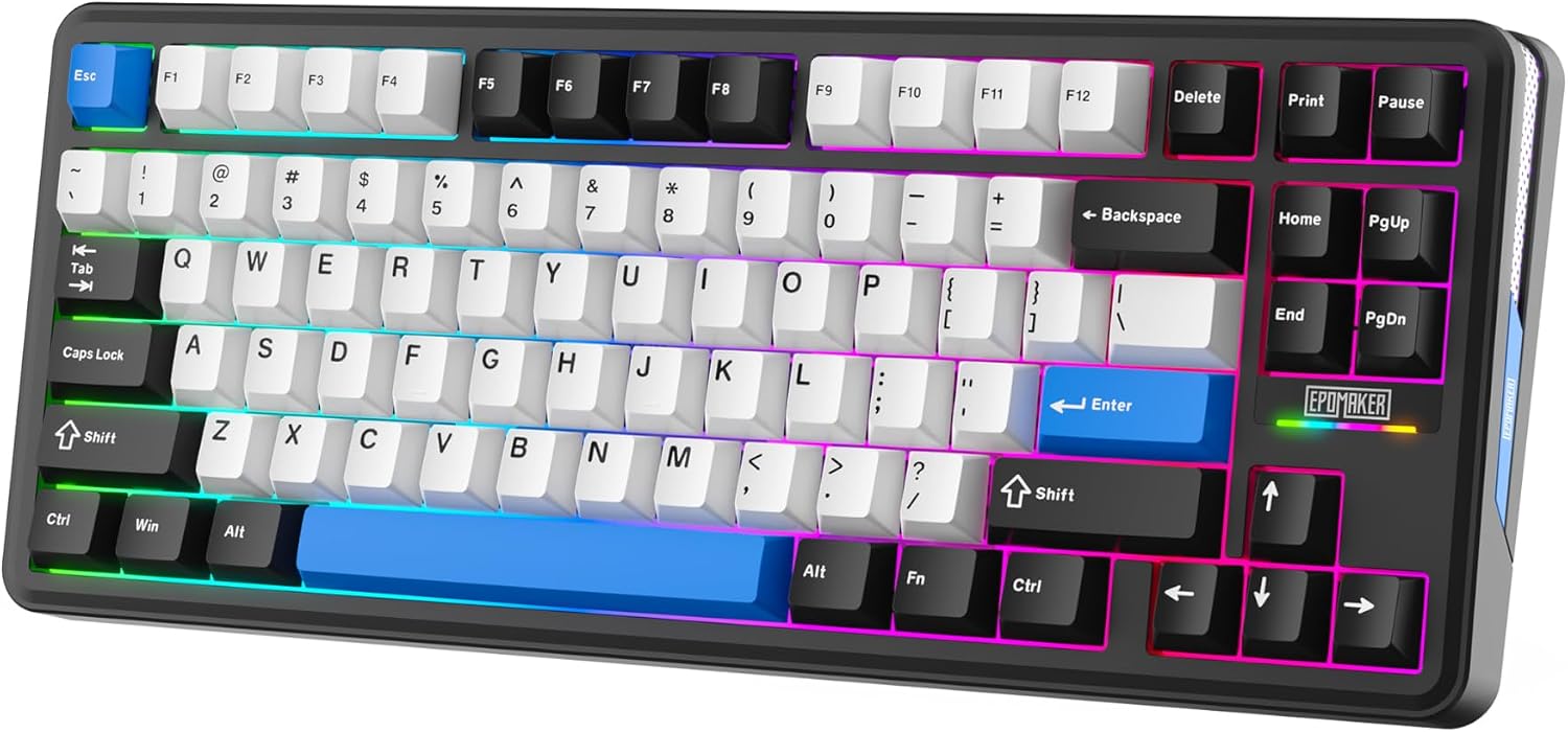 EPOMAKER TH85 QMK/VIA Wireless Gaming Keyboard, BT5.0/2.4GHz/USB-C