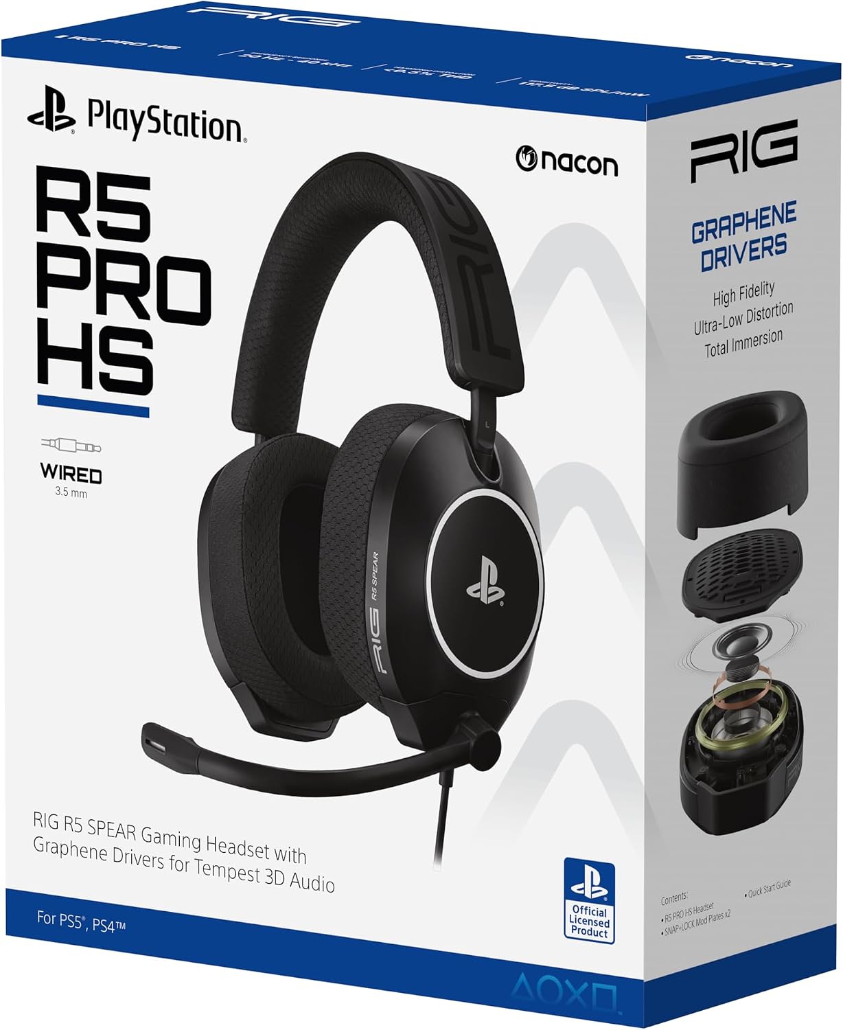 RIG R5 Spear PRO HS Wired Gaming Headset Officially Licensed PlayStation - Image 11