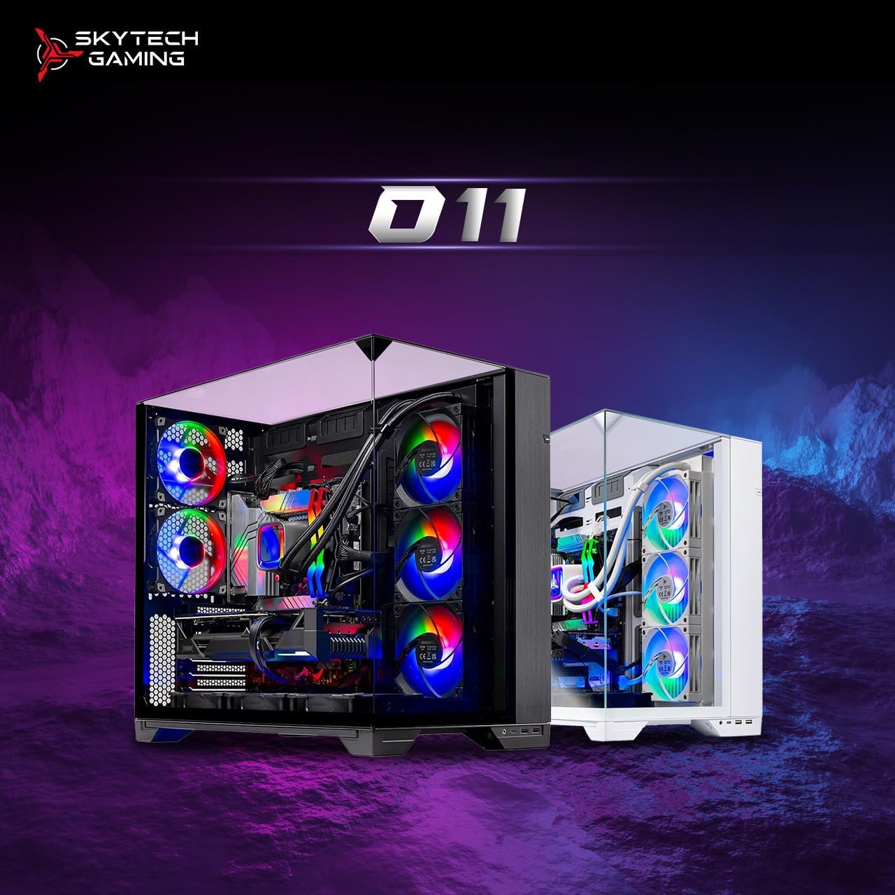 Skytech Gaming O11 Vision Gaming PC, AMD Ryzen 7 9850X3D 4.7GHz, NVIDIA RTX 5070 Ti 16GB VRAM, 2TB Gen4 NVMe SSD, 32GB DDR5 RAM 5600, 850W Gold ATX 3 PSU, 360 ARGB AIO, Wi-Fi 5, Windows 11, Desktop - Image 12