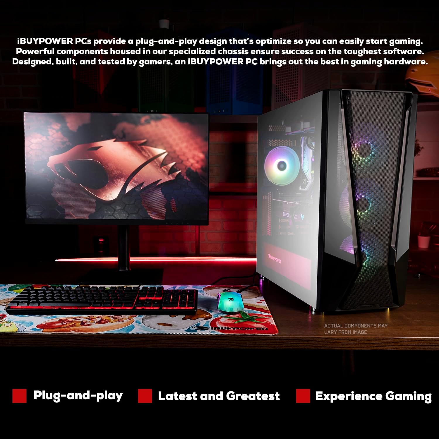 iBUYPOWER Trace 7 Mesh Gaming PC Computer Desktop TMA7N3501 (AMD Ryzen 7 5700, RTX 3050 6GB, 16GB DDR4 RGB 3200MHz (8x2), 1TB NVMe, WiFi Ready, Windows 11 Home Advanced) - Image 9