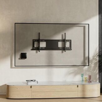 Mount Plus MP-06-02 Cable Box Mount, Modem Mount | Adjustable Wall Mount for Small and Wide Devices | Media Players, Cable Boxes, Modems, DVD Players | Game Console (Wide)