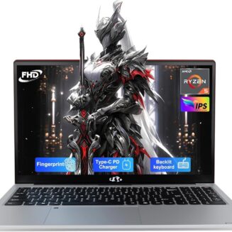 NIMO 15.6'' IPS FHD-Laptop, 8GB RAM 256GB SSD AMD Ryzen 5(Beat i5-1135G7, 4 Cores Up to 3.7GHz) Student Computer with 2 Years Warranty, 65W Type-C, Fingerprint, Backlit Keyboard, 180°Viewing
