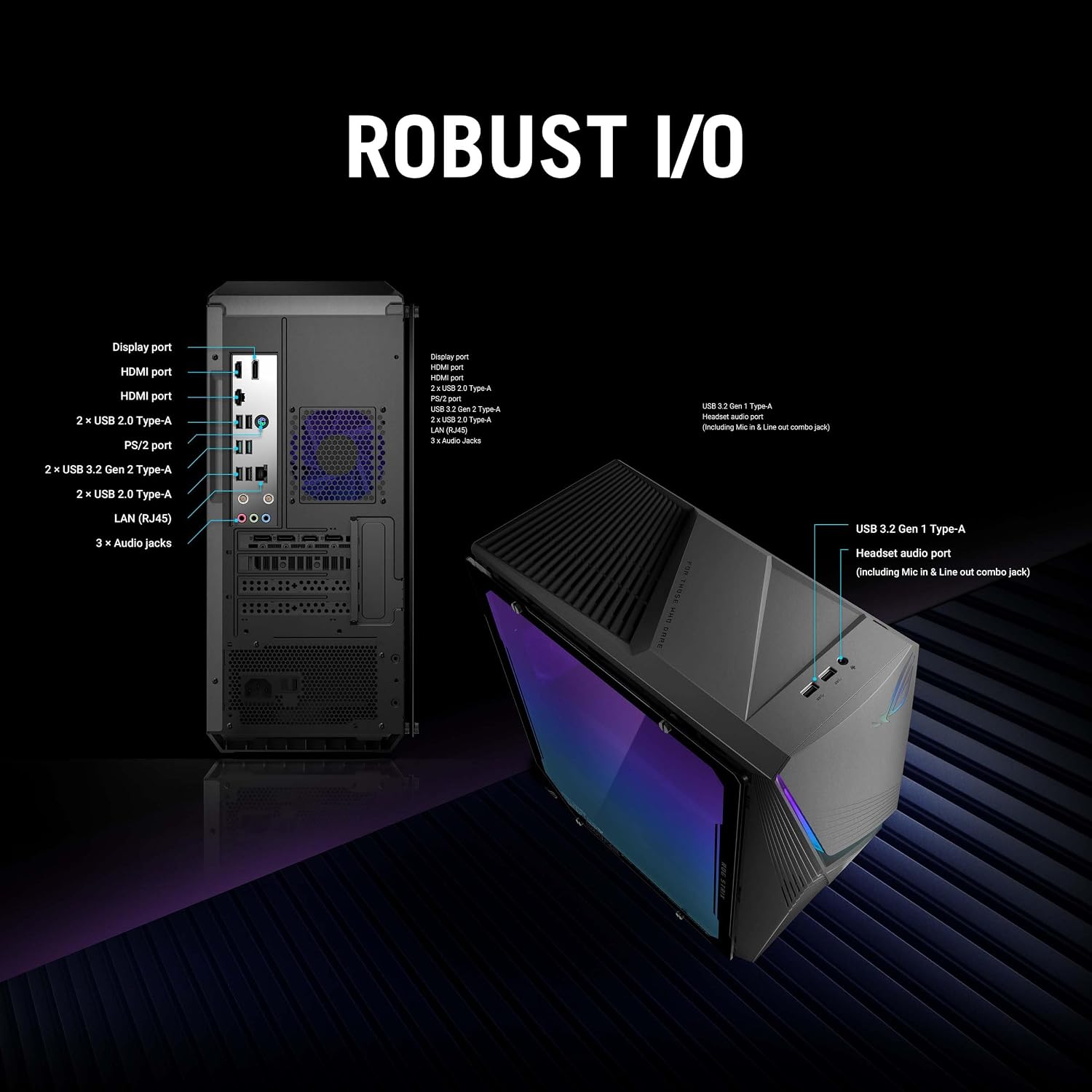 ASUS ROG G13CH (2024) Gaming Desktop PC, Intel® Core™ i7-14700F, NVIDIA® GeForce RTX™ 4060 Dual, 1TB NVMe™ PCIe® Gen4 SSD, 16GB DDR5 RAM, Windows 11, G13CHR-PS766 - Image 7