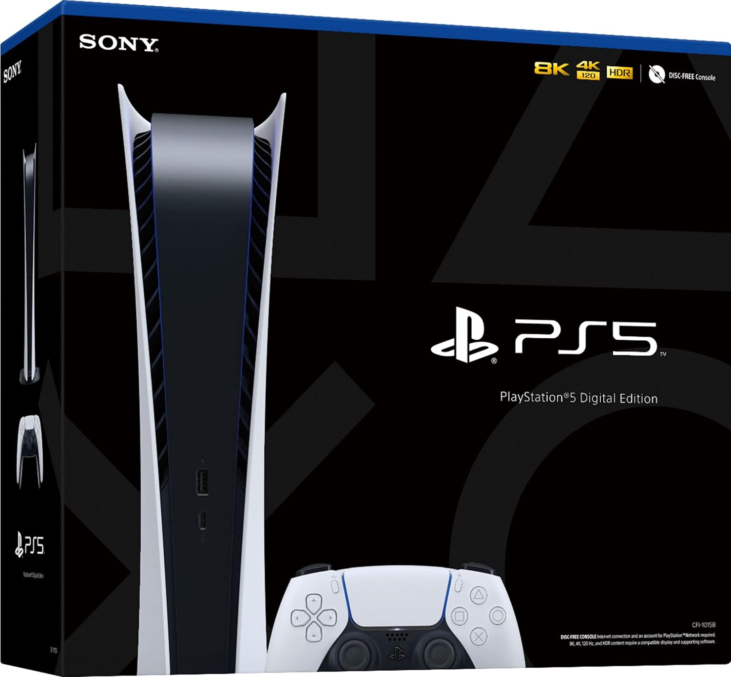Sony PlayStation 5 Disc Edition PS5 Gaming Console, 16GB GDDR6 Memory, Ultra-High Speed 825GB SSD, 4K UHD Blu-Ray, WiFi 6, Bluetooth 5.1, 120Hz 8K Output - Image 5