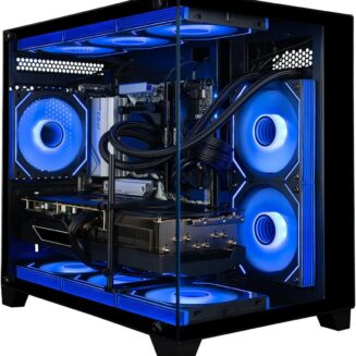 Panorama RTX 5080, 24-Core i9-14900KF, 32GB DDR5 RAM, 2TB Gen4 NVMe SSD, Liquid Cooled Gaming Desktop PC w/Windows 11 Pro, 3-Year Warranty, RGB Keyboard+Mouse, RJ45, Internal Wi-Fi 6E, 3X DP & HDMI