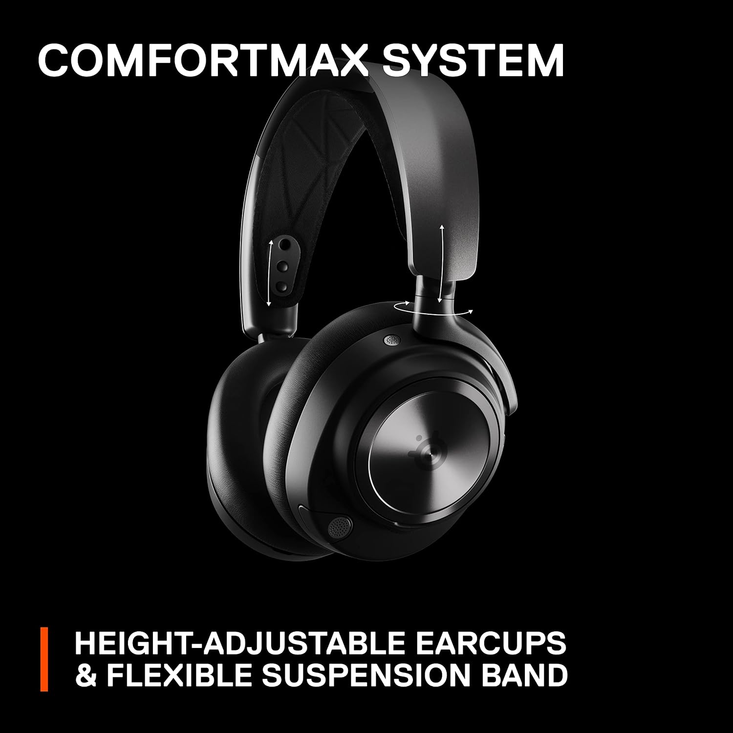 SteelSeries Arctis Nova Pro Wireless Multi-System Gaming Headset - Premium Hi-Fi Drivers - Active Noise Cancellation - Infinity Power System - ClearCast Gen 2 Mic - PS5, PS4, PC, Switch, Mobile - Image 7