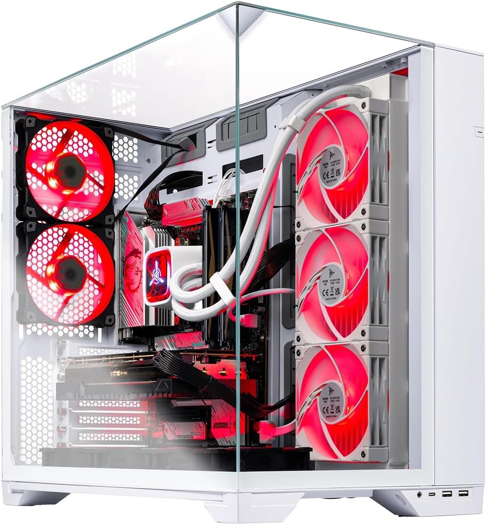 Skytech Gaming O11 Vision Gaming PC, AMD Ryzen 7 9850X3D 4.7GHz, NVIDIA RTX 5070 Ti 16GB VRAM, 2TB Gen4 NVMe SSD, 32GB DDR5 RAM 5600, 850W Gold ATX 3 PSU, 360 ARGB AIO, Wi-Fi 5, Windows 11, Desktop - Image 4