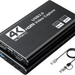 XIIXMASK USB 3.0 HDMI Capture Card, 1080P 60FPS Capture, 4K Pass-Through