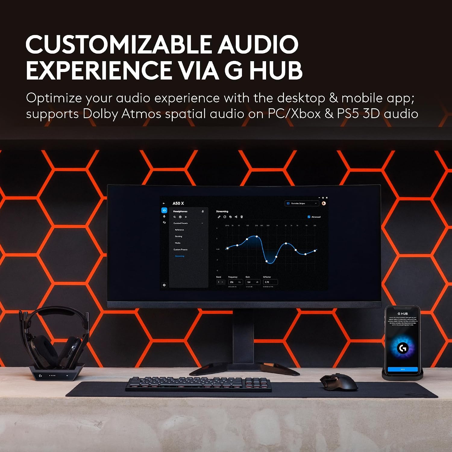 Logitech G Astro A50 X Multi-Platform Wireless Gaming Headset - Black - Image 5
