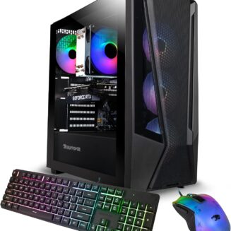 iBUYPOWER Trace 7 Mesh Gaming PC Computer Desktop TMA7N3501 (AMD Ryzen 7 5700, RTX 3050 6GB, 16GB DDR4 RGB 3200MHz (8x2), 1TB NVMe, WiFi Ready, Windows 11 Home Advanced)