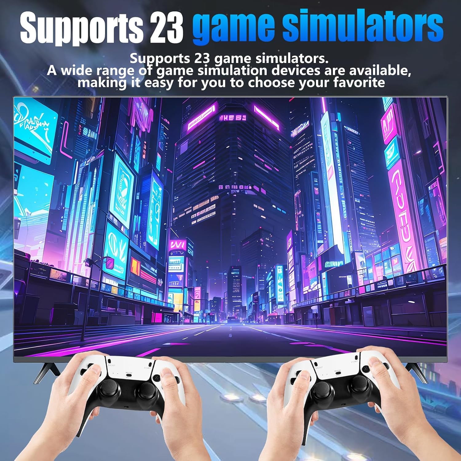 2026 NEW Retro Gaming Console with 40,000+ Video Games, 23 Emulators, 128GB Game Stick 4K, Dual 2.4G Wireless Controllers, Plug & Play Video Games for TV, Retro TV Pixel Console, Gamestick - Image 3