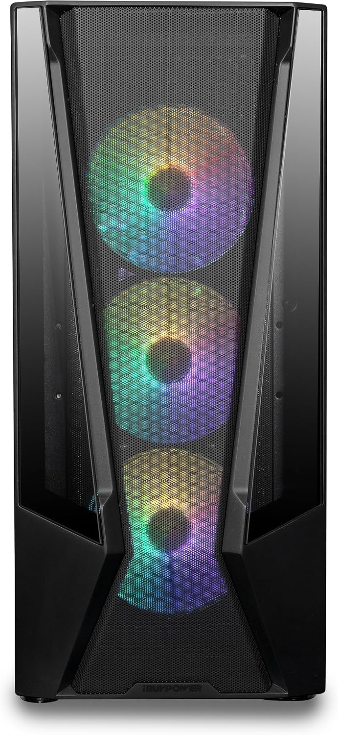 iBUYPOWER Trace 7 Mesh Gaming PC Computer Desktop TMA7N3501 (AMD Ryzen 7 5700, RTX 3050 6GB, 16GB DDR4 RGB 3200MHz (8x2), 1TB NVMe, WiFi Ready, Windows 11 Home Advanced) - Image 3